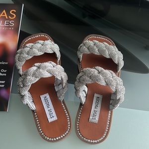 Steve Madden rhinestone slides